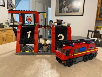 Lego City Fire Station With Fire Truck Pretend Play Toy 60414 Target