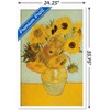 Trends International Sunflowers by Vincent van Gogh Framed Wall Poster Prints - 3 of 4