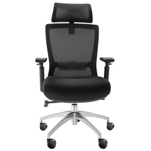 VEVOR Ergonomic Office Chair with Slide Seat, Desk Chair with Mesh Seat, Angle and Height Adjustable Home Office Chair with Back and Lumbar Support - 1 of 4