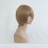 Unique Bargains Women's Halloween Wigs 14" Blonde with Wig Cap - image 3 of 4