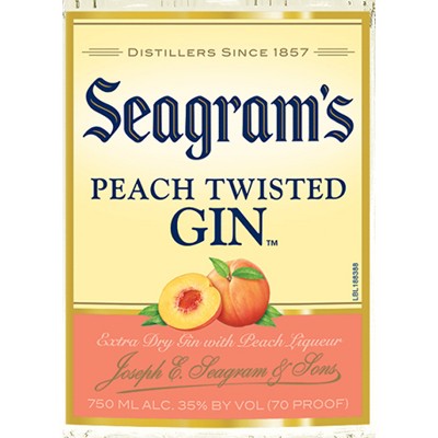 Seagram's Peach Twisted Gin - 750ml Bottle