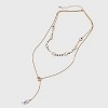 Pearl Y-Drop Multi-Strand Necklace - A New Day™ Gold/Pearl - 3 of 4