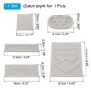 Unique Bargains Rose Silicone Polymer Clay Fondant Template for Crafts Air Dry DIY Candy 5 Pcs - 2 of 4