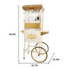 LOVSON 18oz Popcorn machine trolley, equipped with stainless steel pot, heating lamp,accessories,suitable for parties,popcorn machine,Silver Gray - 2 of 4
