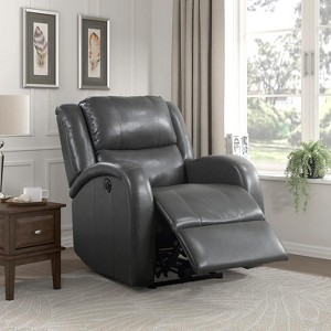 Electric Recliner Chair Dual OKIN Motor Rocking And 240 Degree Swivel Single Sofa Seat Infinite Position,Head Rest With Power Function - 1 of 4