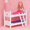 Olivia's Little World Polka Dots Princess 18" Dolls Bunk Bed - White - 4 of 4