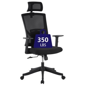 COZONY High-Back Office Chair with Adjustable Lumbar Support, Mesh Desk Chair with Flip-Up Armrests for Home or Office - 1 of 4