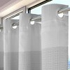 No Hook Ombre Waffle Shower Curtain with Snap-in Liner - 3 of 4