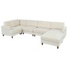 6-Piece Corduroy Modular Sectional Sofa with Ottoman - 4 of 4