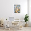 Stupell Industries Modern Blue Brushed Sitting Nude Framed Giclee Art, Black, 24" x 30" - 3 of 4