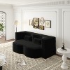 KWPZQEB Convertible Folding Sofa Bed, Corduroy Fabric Foam-Filled Couch with 2 Pillows, Modern Folding Loveseat Sofa for Living Room, Bedroom - 2 of 4