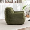 Lyngins Plush Faux Fur Bean Bag Chair, Ergonomic Lazy Chair, Stylish Accent Chair, Bean Bag Sofa Chair with Back Support,  Stuffed Floor Sofa - 4 of 4