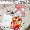 Adult Coloring Book Set of 2 - Gratitude & Mindfulness with Inspirational Quotes - Stress-Relieving Gift for Women, Fun & Relaxing to Color - 2 of 4