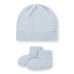Hope & Henry Baby  Sweater Beanie and Bootie 2-Piece Set, Infant - 1 of 4