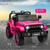 12V Kids Ride On Truck Car w/Remote Control, Spring Suspension, 3 Speeds, LED Light, Music & Horn - 2 of 4