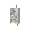 TOAOTBNBO 4 Tier Small Bookshelves, Home Office Bookcase with Storage Cabinet Industrial Floor Standing Book Shelf - 2 of 4