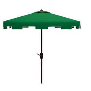 Zimmerman 7.5 Ft Square Market Umbrella W/ White Trim - PAT8400 - Safavieh - 1 of 3