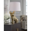 Signature Design by Ashley Wadeland Table Lamp, Gold Finish, 26" Tall, French Bulldog Base - 2 of 4