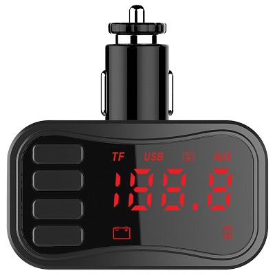 Naxa® Bluetooth® FM Transmitter with MP3 Player in Black