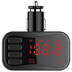 Naxa® Bluetooth® FM Transmitter with MP3 Player in Black - 1 of 4