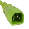 SANOXY 8ft 18 AWG Computer Power Extension Cord IEC320 C13 to IEC320 C14, Green - 2 of 3