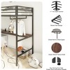 GDFStudio Dominic Metal Twin Bunk Bed with Ladder and Guardrails - 4 of 4