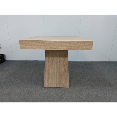 31.5" Small Dining Table for 4, Square Farmhouse Wooden Kitchen Dinner Table for Home Dining Room Apartments