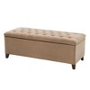 CAVINAS Storage Bench Rectangle Ottoman with Storage Ottoman Tufted Top for Entryway - 2 of 4