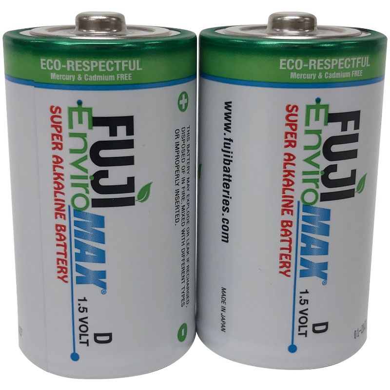 Fuji EnviroMax™ D Super Alkaline Batteries, 2 pk, 1 of 5