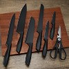 Attop 8-Piece Kitchen Knife Set for Chef, Sharp Knife Set with Universal Knife Block, Anti-Rust Kitchen Knife Block Set Black - 4 of 4