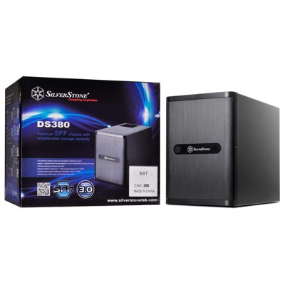 SilverStone Technology Storage Mini-ITX Mini-DTX SFX PSU 3.5 SAS hot-swapx8 2.5 HDDx4 Black