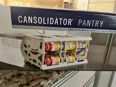 Shelf Reliance Cansolidator Holds 20 Cans w/Rotation & Adjustable System (Used)