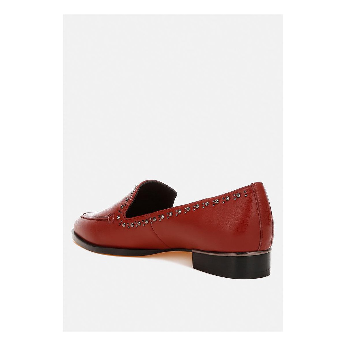 Женские туфли Rag & Co Womens Wolferton Delicate Stud Detail Leather Loafers 9 — фото 3