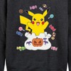 Women's - Pokémon - Gotta Eat Em All Lightweight French Terry Wide Neck Long Sleeve Shirt - 2 of 4