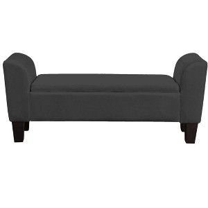 NicBex Storage Ottoman Bench for Bedroom,Velvet Storage Bench with Solid Wood Legs,Ottoman for Living Room,Bedroom,Entryway - 1 of 4