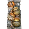 NAYSAYE Fountain Polyresin Potter Pitcher Design with Cascading Water for Garden Patio Indoor Outdoor, Multicolor, 17"*43"*52" - 4 of 4