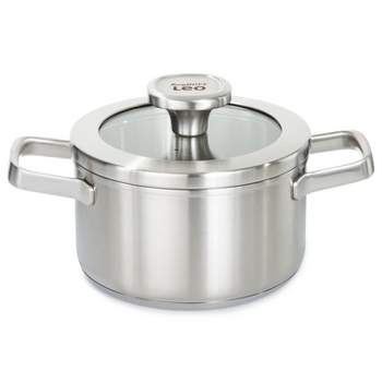 BergHOFF Graphite Recycled 18/10 Stainless Steel Stockpot With Glass Lid