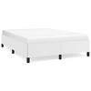 vidaXL Faux Leather Bed Frame, Queen Sized, Modern Style, White Finish, Suitable for 59.8"x79.9" Mattress - 4 of 4