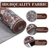 Medallion Living Room Rugs 8x10 Large Oriental Accent Carpet with Non-Slip Backing, Non-Shedding Traditional Floor Cover, Foldable Printed Indoor Mat - 3 of 4