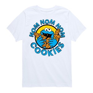 Boys' - Sesame Street - Nom Nom Nom Cookies Short Sleeve Graphic T-Shirt - 1 of 4