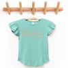 The Juniper Shop Little Blessing Heart Flutter Sleeve Tee - 3 of 4