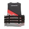 Kwik Tek Airhead Bolt US Coast Guard Approved Type III Family Adult Life Vest Jacket with 4 Quick Release Belts, 2XL/3XL, Red/Gray - 2 of 4