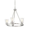 Savoy House Calhoun 5 - Light Chandelier in  Satin Nickel - 3 of 4