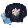 S.W.Smiley Good Vibes Grow Here Flowers - Women's Graphic Sweatshirt - 2 of 4