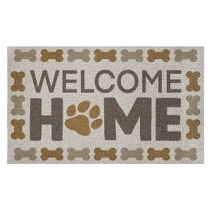 Stupell Industries Welcome with Dog Bones Printed Outdoor Imitation Sisal Door Mat, design by Marcus Prime - 1 of 4