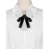 INSPIRE CHIC Women's Shirt Decoration Polka Dots Bow Ties Ribbon Brooch Pin 1 Pc - 4 of 4