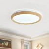Dewdrop Modern Minimalist Light Ceiling Light Wooden Frame LED  1 Light 5CCT Dimmable ETL For Bedroom - 4 of 4