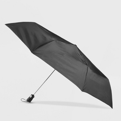 Totes Auto Open Close ECO Umbrella with Sunguard - Black