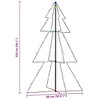 vidaXL Christmas Cone Tree Artificial Xmas Tree with LEDs Christmas Lighting - Multicolor 5 x 3 ft - 4 of 4