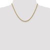 Black Bow Jewelry 2.45mm 14k Yellow Gold Diamond Cut Open Franco Chain Necklace - 2 of 4